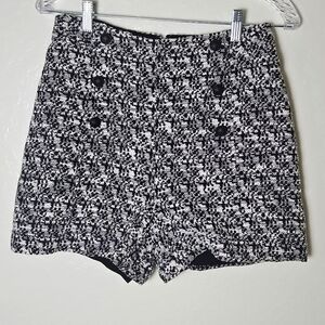 Express Black and White High Waist Women Shorts